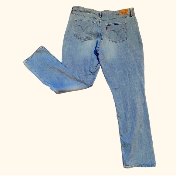 Levi’s Classic Mid-rise Skinny Jeans Women’s Size 18 Light Wash Like New - Picture 4 of 9